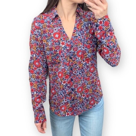 Express Portofino Shirt Floral Print - Picture 1 of 15